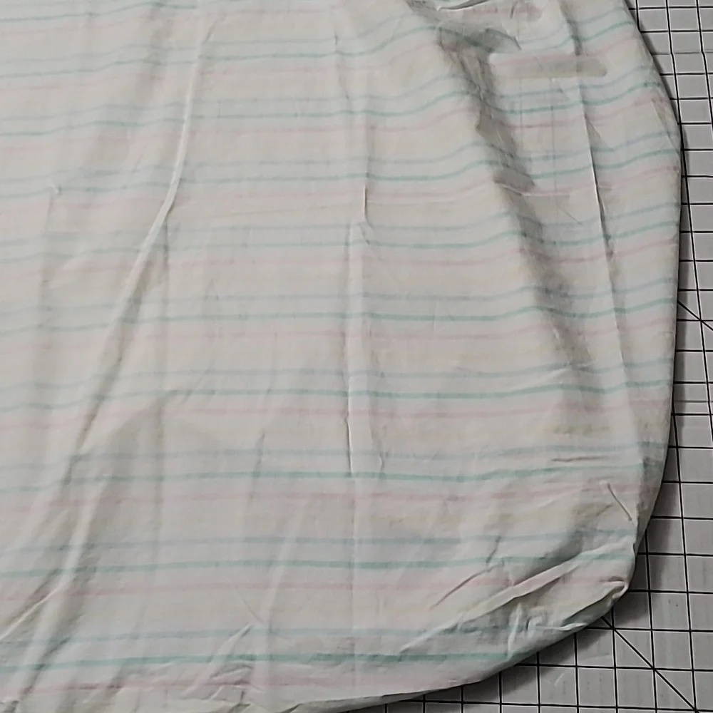 Vintage Pastel Striped Baby Crib Sheet - Pocket Design w/o Elastic‎